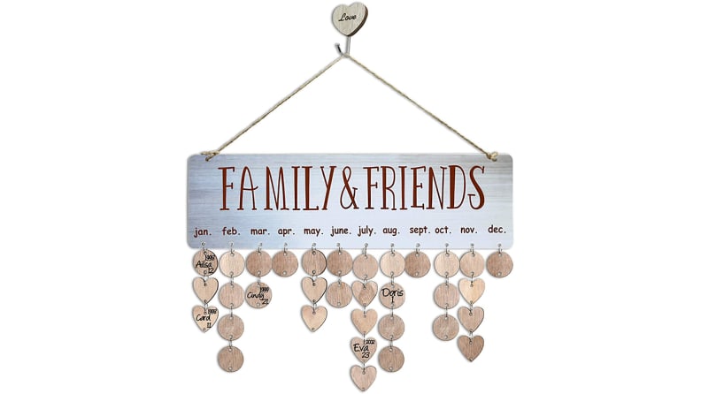 Wooden Family Reminder Calendar Board Wall Hanger