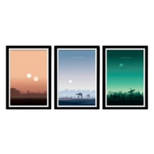 Product image of Force Inspired - Star Wars Inspirited Sunset Minimalist Poster Set