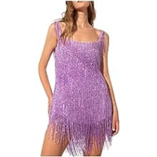 Product image of LIK EPOCH Sleeveless Fringe Party Dress