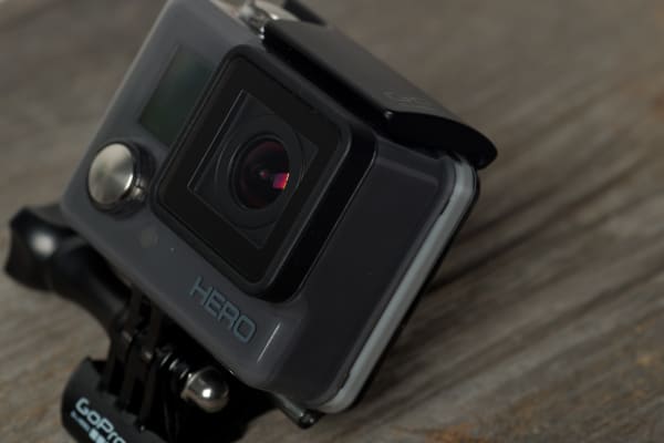 A photograph of the GoPro Hero 2014 edition's casing.