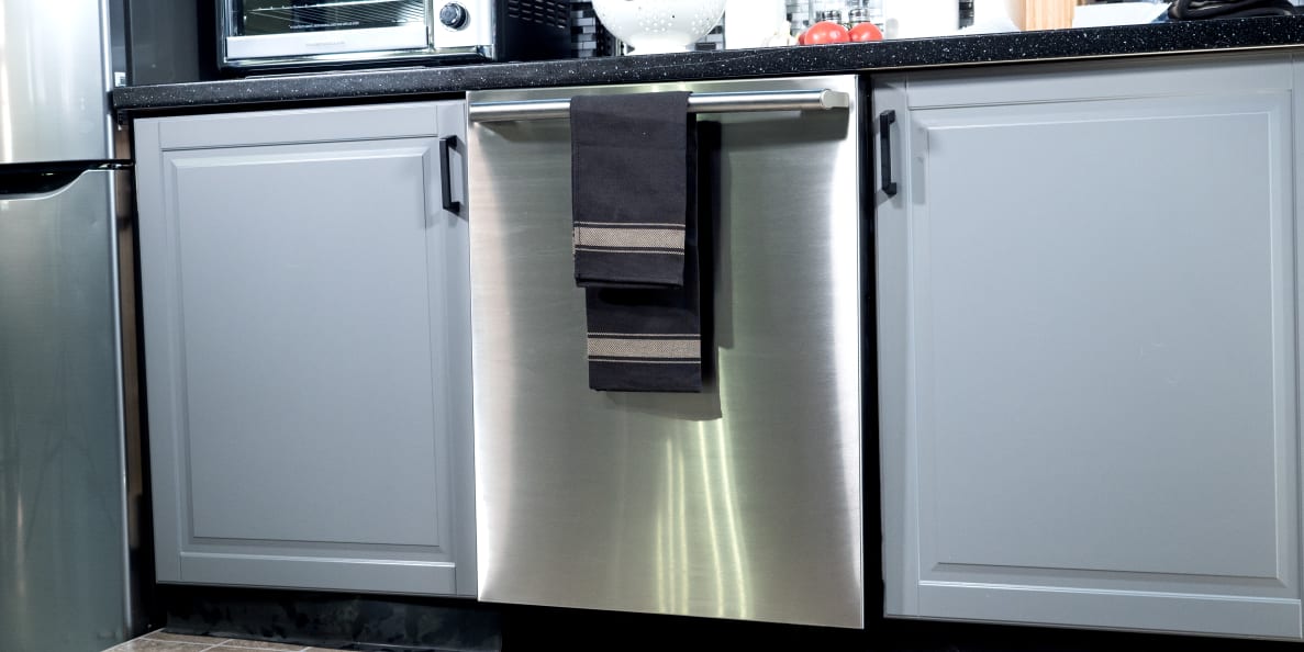 This gorgeous dishwasher would complement any stainless-steel kitchen