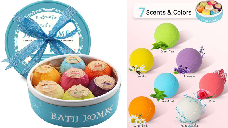 A collection of bath bombs