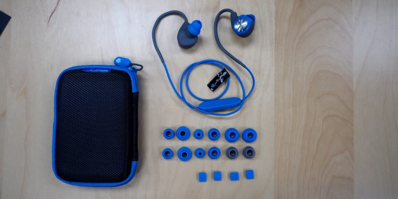 The Epic2 earbuds come with a wide variety of tips, cable clips, a case, and the headphones.