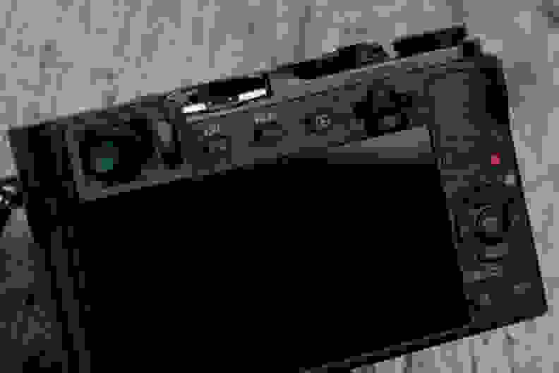 A photo of the Panasonic Lumix GM5's control scheme.