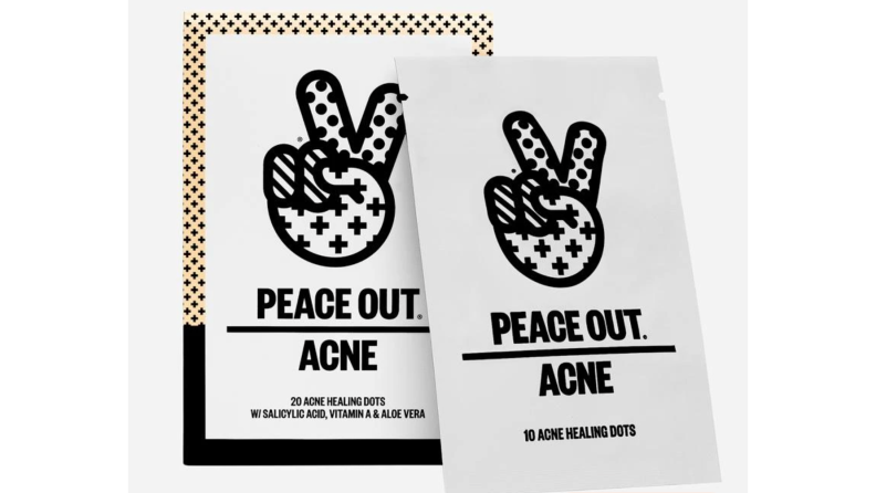 Two packages of Peace Out Acne Dots