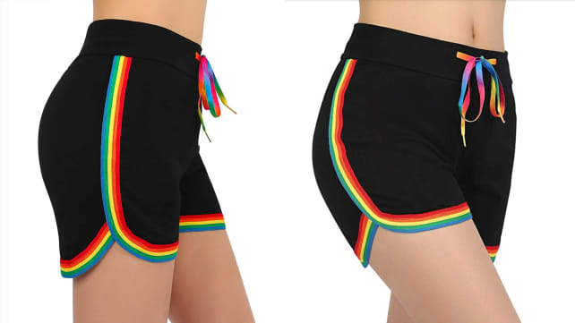 HDE Women's Retro Dolphin Running Shorts