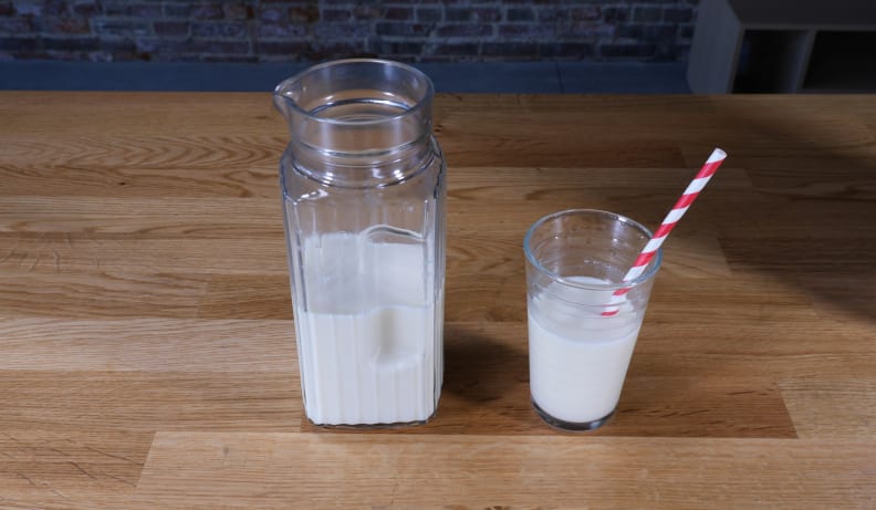 Almond milk made with Midea NRG Milk Extractor