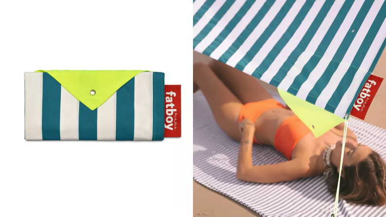 Create your own escape with Fatboy’s portable Miasun sun shade, at the beach or in a park.