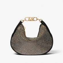 Product image of Michael Michael Kors Kendall Small Embellished Suede Shoulder Bag