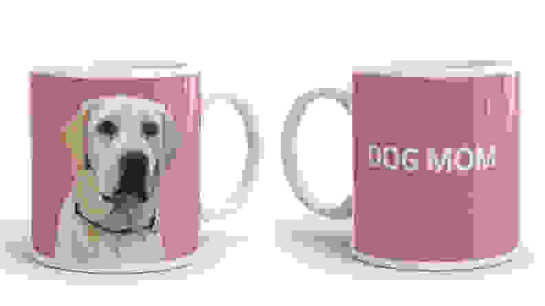 For the coffee loving dog mom: Custom Pet Portrait Mug