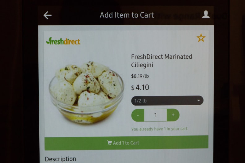 Samsung Family Hub Refrigerator instacart integration