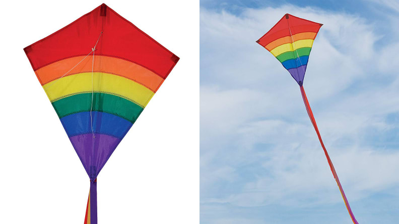 Blue Details about   Beautiful Kite For Children Kids Outdoor Toys Beach Playing 
