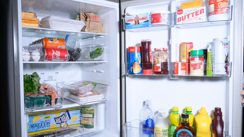 Sorbus fridge bins keep our fridge neat and orderly