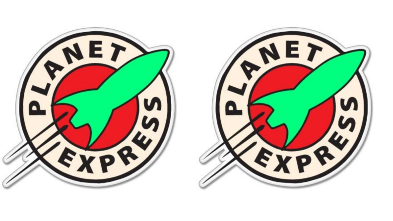 Sticky Pig Futurama Planet Express Vinyl Stickers