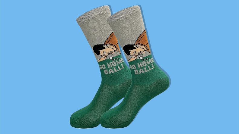 Novelty Golf Socks, Funny Golf Gifts for Golf lovers, Ball Sports Socks, Gifts for Men Women, Unisex Golf Themed Socks, Sports Lover Gift, Silly Socks