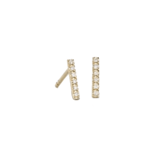Product image of Mini Diamond Bar Stud Earrings