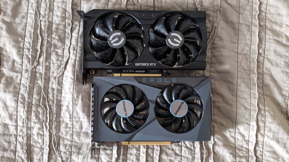 Two graphics cards side by side