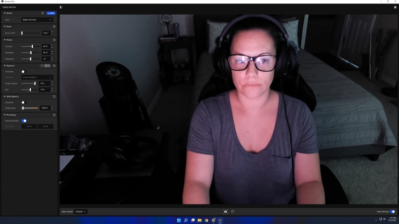 Woman sitting in front of a computer