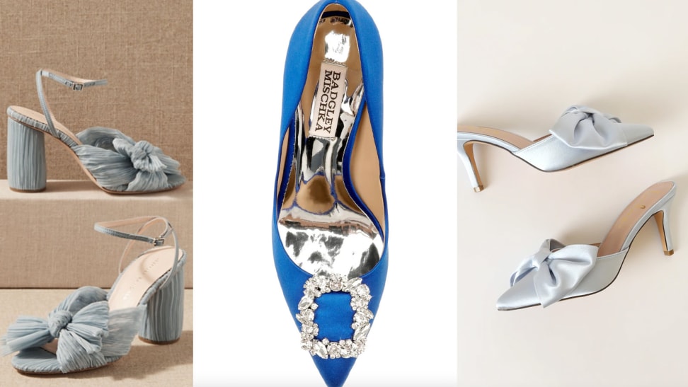 Invest in these ten blue wedding shoes come the big day.