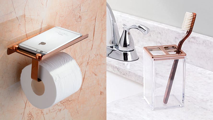 12 bathroom accessories you need if you're obsessed with rose gold