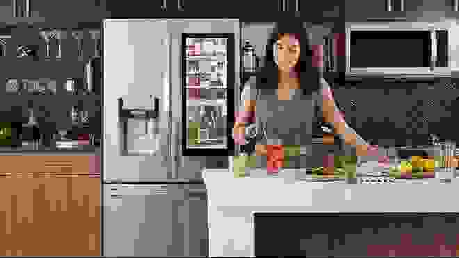 woman standing in kitchen
