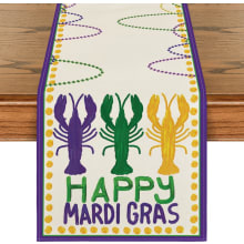 Product image of Happy Mardi Gras Carnival Table Runner