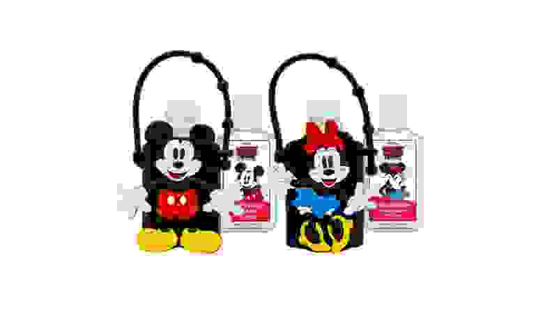 A Mickey and Minnie hand sanitizer
