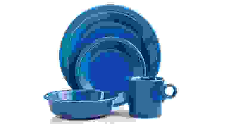 A set of lapis blue Fiestaware