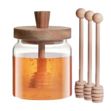 Product image of Novellaire Glass Honey Dispenser No Drip 