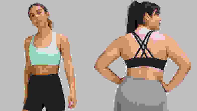 This sports bra offers medium support.