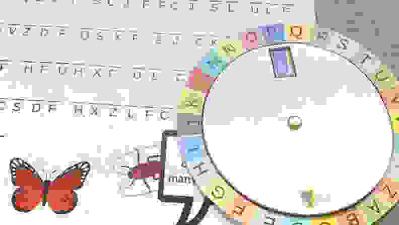 A toy decoder and scrambled words for decoding