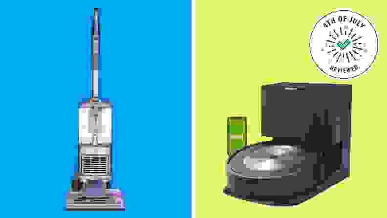 Shark vacuum and iRobot Roomba