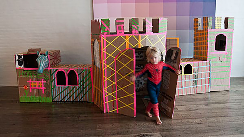 Kids will love crafting their own DIY castles.
