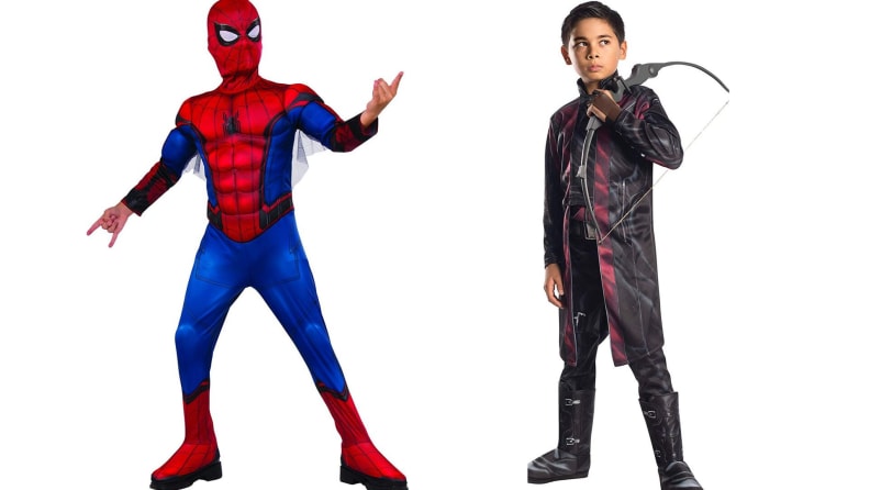 Spiderman and Hawkeye
