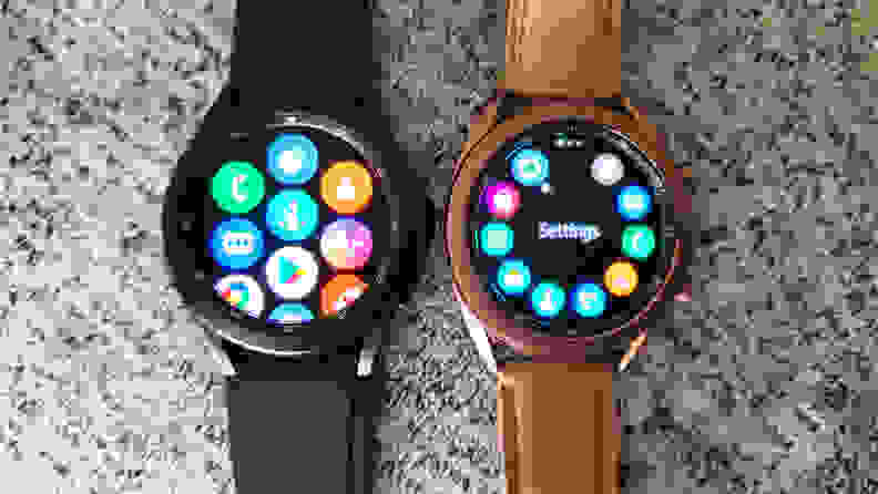 Two smartwatches side by side