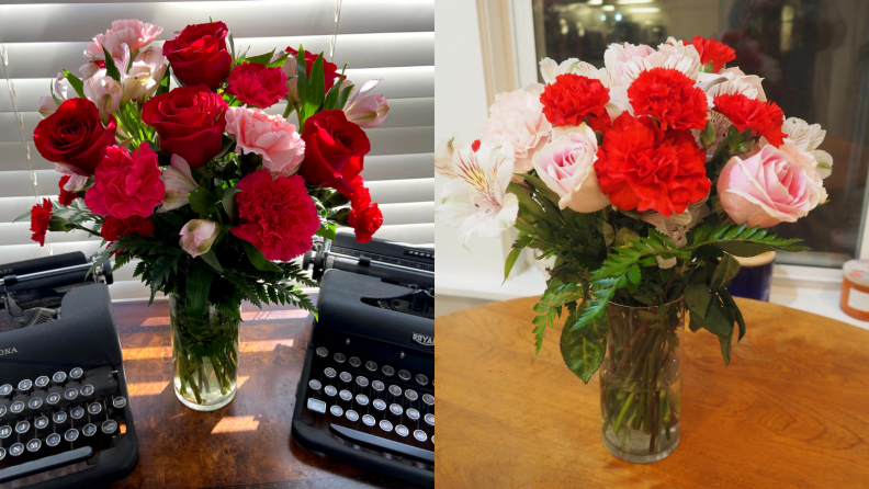 Two bouquets side by side