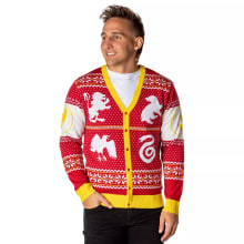 Product image of Harry Potter Hogwarts Houses Ugly Christmas Sweater Cardigan