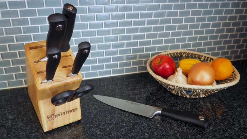 The best knife set we tested is the Wüsthof Grand Prix II 7-Piece Block Set