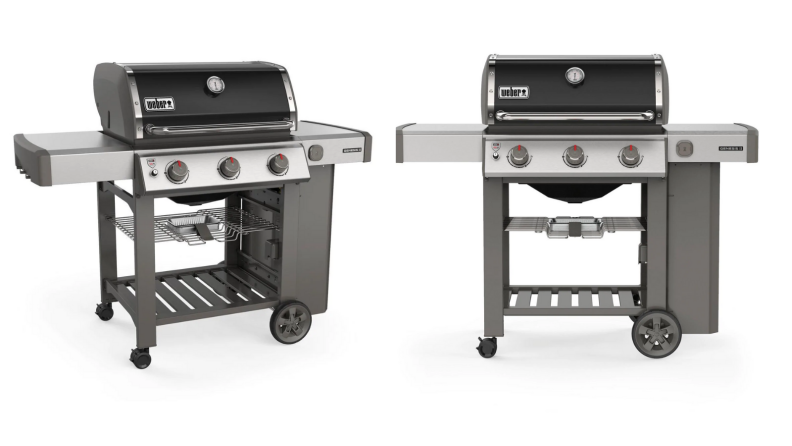 An image of the same gas grill at slightly different angles on a white field.