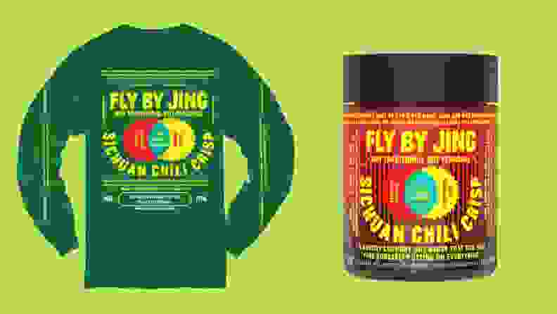 Spice up your wardrobe and liven your pantry with this Fly By Jing combo.