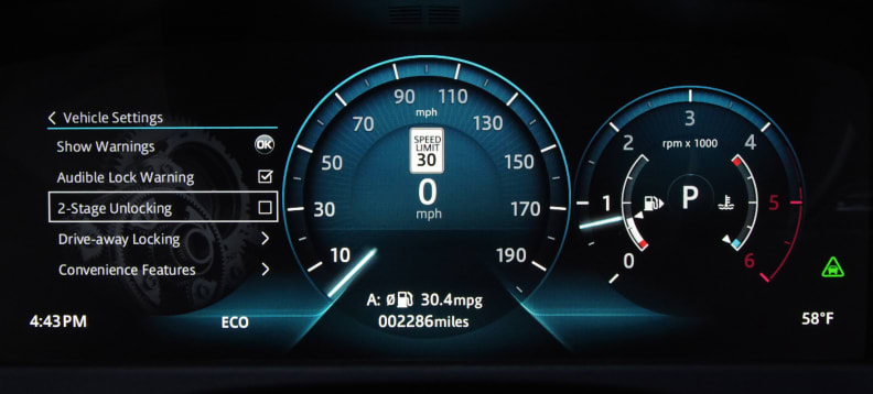 The digital gauge cluster can also be used as a map.