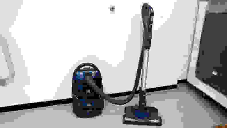 The Kenmore BC4026 canister vacuum in purple on a white background.
