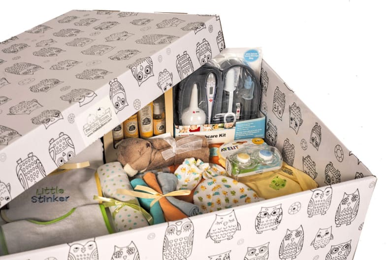 The Baby Box Company has a number of custom packages for sale.