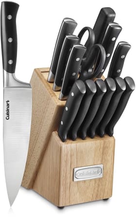 Mercer 20 Piece Culinary Set - Professional Stainless Steel Knife Set With  Knife Sharpener, Peeling Knife, Thermometer, and Sturdy Nylon