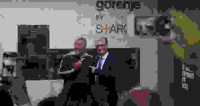 Philippe Starck for Gorenje and CEO Franjo Bobinac
