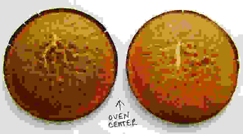 Lower cake top convection