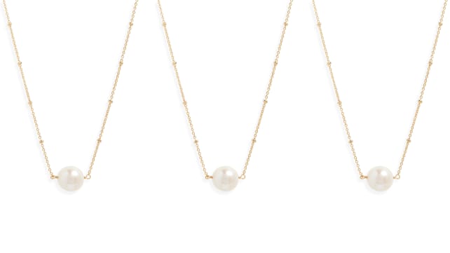 Serefina Delicate Genuine Pearl Necklace