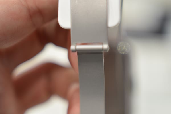 The Sony SmartWatch 3's watch clasp opened.