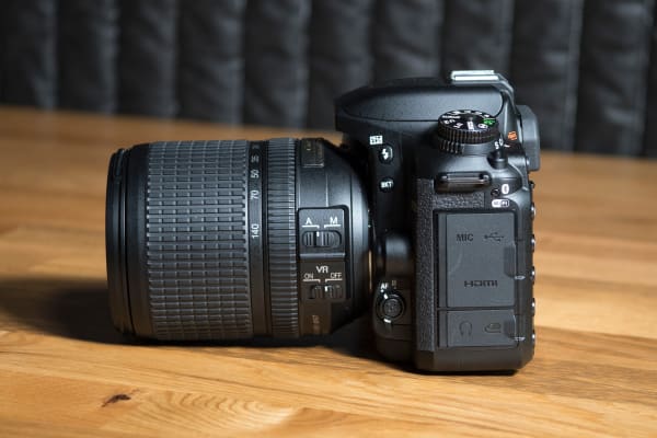 The D7500 is a great camera, but it's quite large with the kit lens attached.