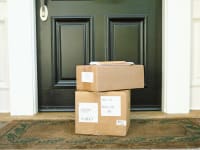 Packages on a front porch